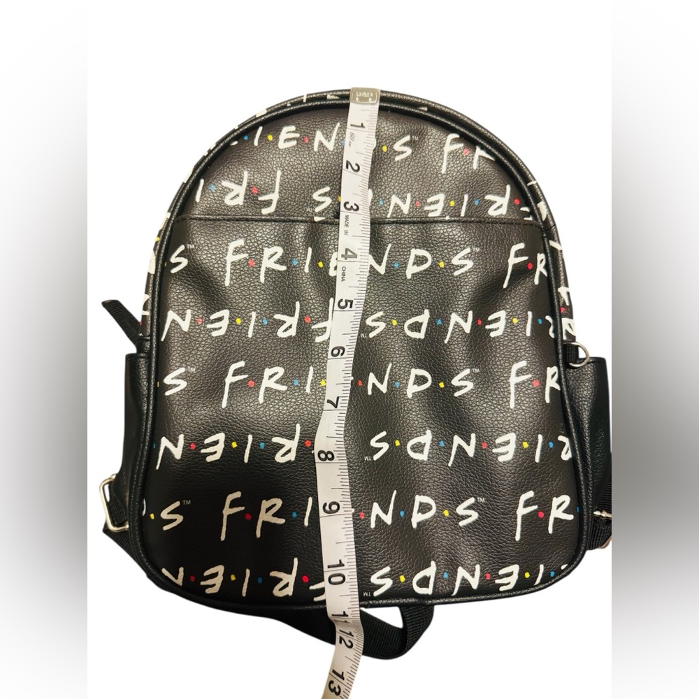 FRIENDS SHOW Mini Backpack All Over Spell Out Pleather Accessory Innovations 12” - Picture 8 of 8